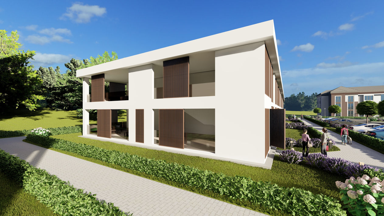 Off-Site Construction Multifamily Serenity Flats Side View