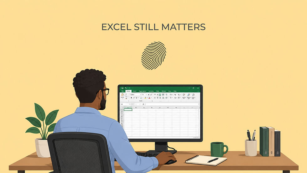 A professional working in Excel
