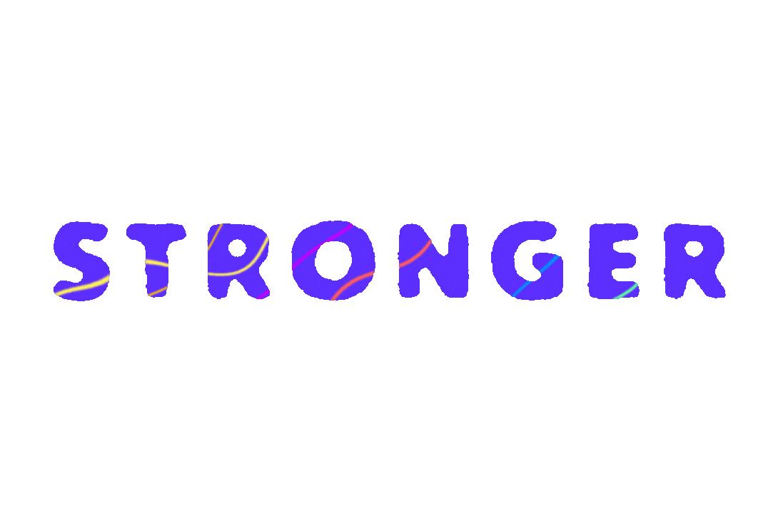 stronger together gif in blue