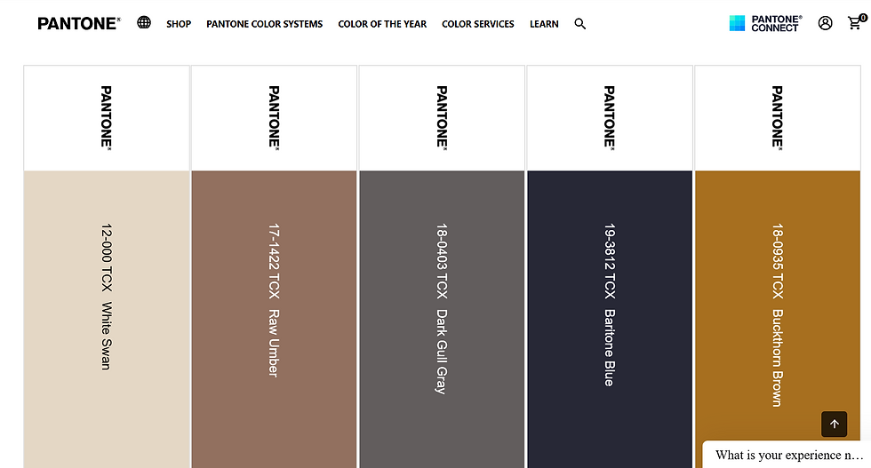 color trends for 2024 Fall and Christmas seasons