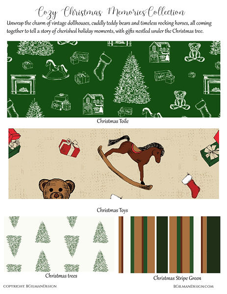 Olde Time Christmas Toile