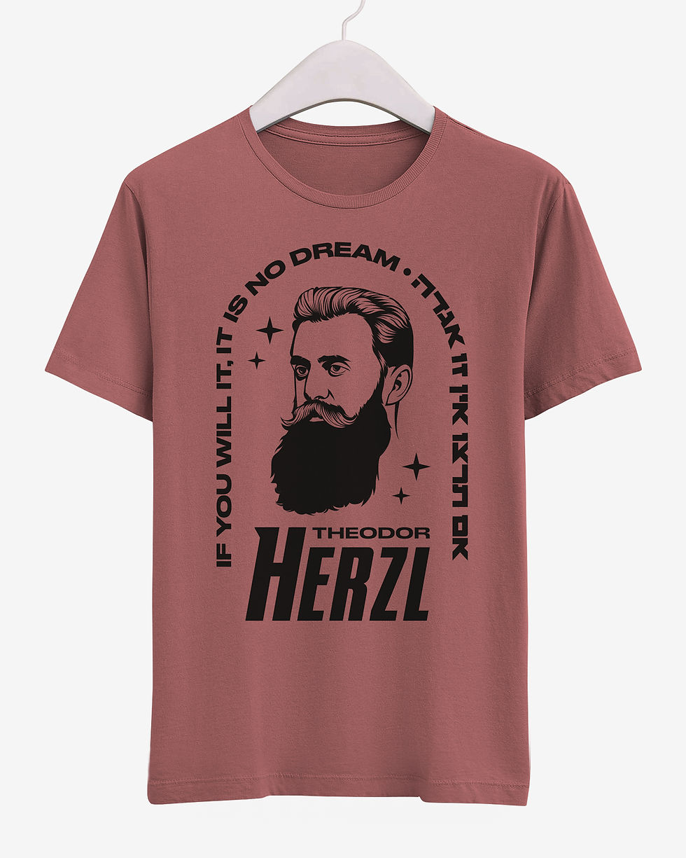 Thumbnail: Theodor Herzl (If You Will It) T-shirt
