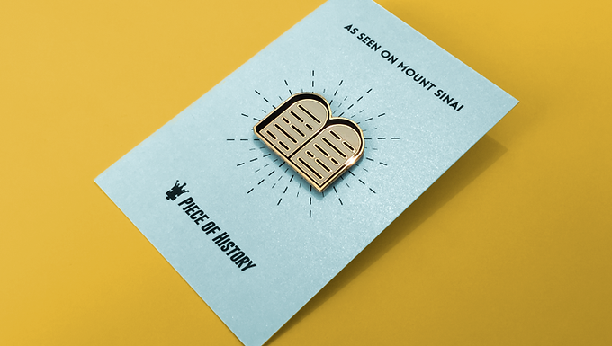 Stone Tablets Enamel Pin