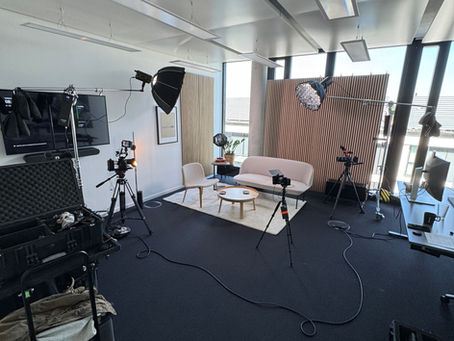 Set einer Videoproduktion