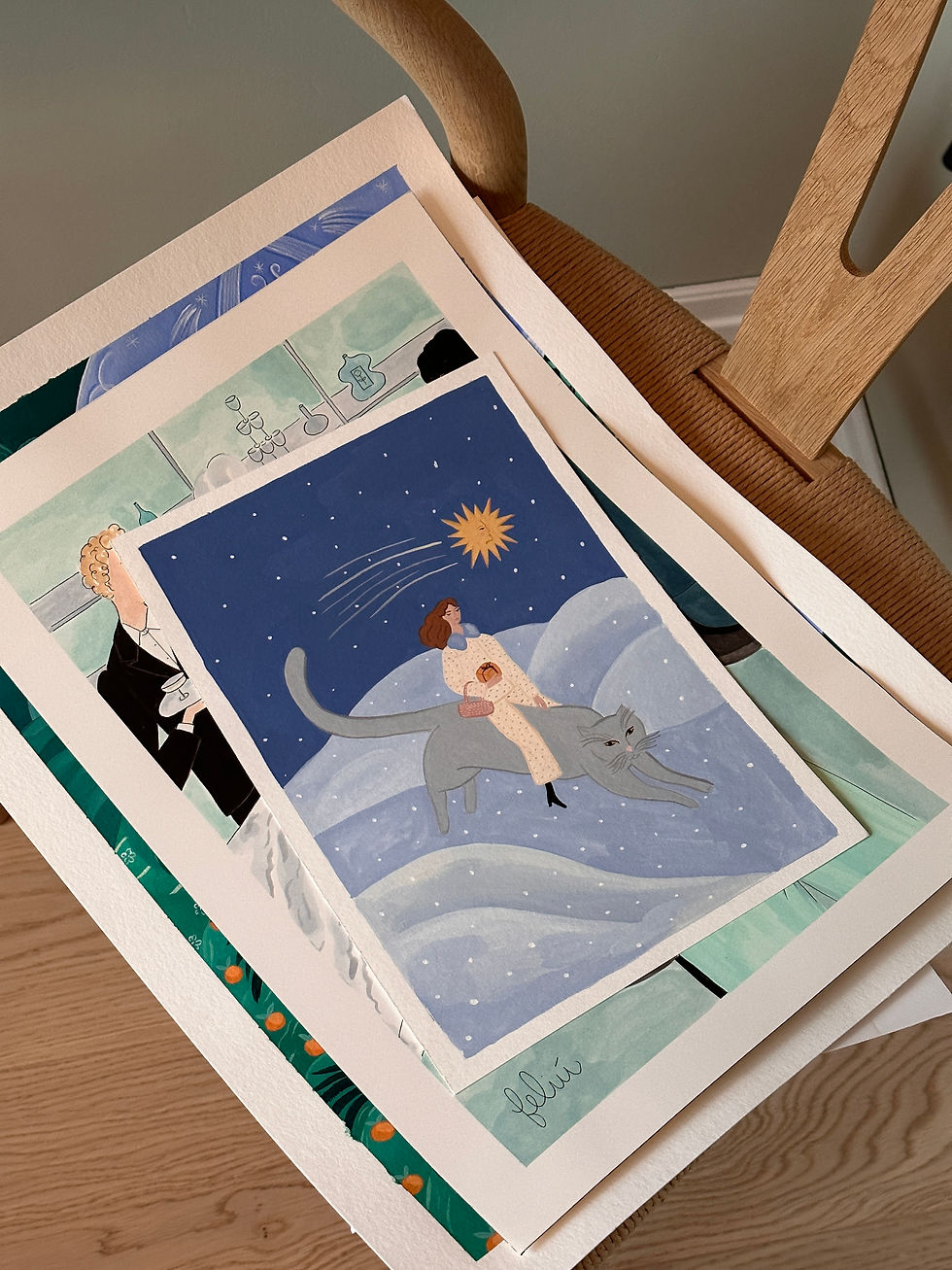 'Christmas Express' Laying flat on chair