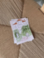 'Venetian Garden' laying flat on chair