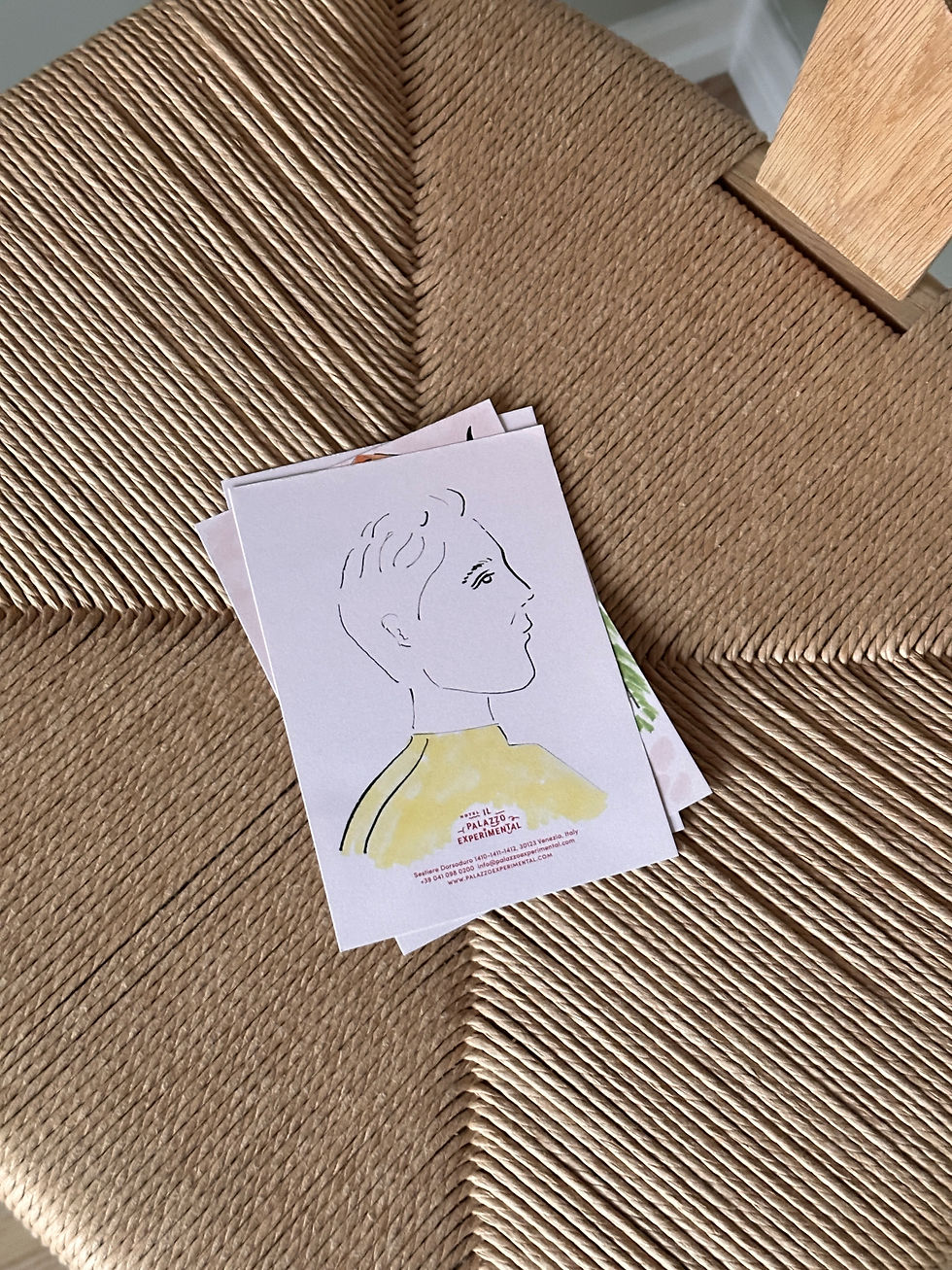 'Butter Yellow Sweater' laying flat on chair