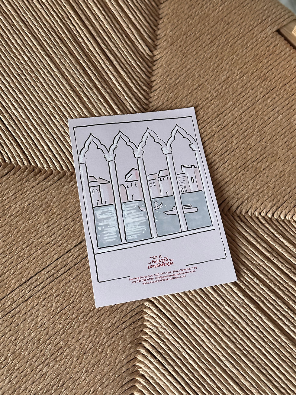 'The View' laying flat on chair