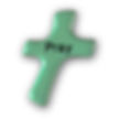 CP204 Green Pray Cross Pocket Token