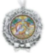 SVO166 Nativity Wreath Ornament