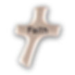 CP207 Silver Faith Cross Pocket Token