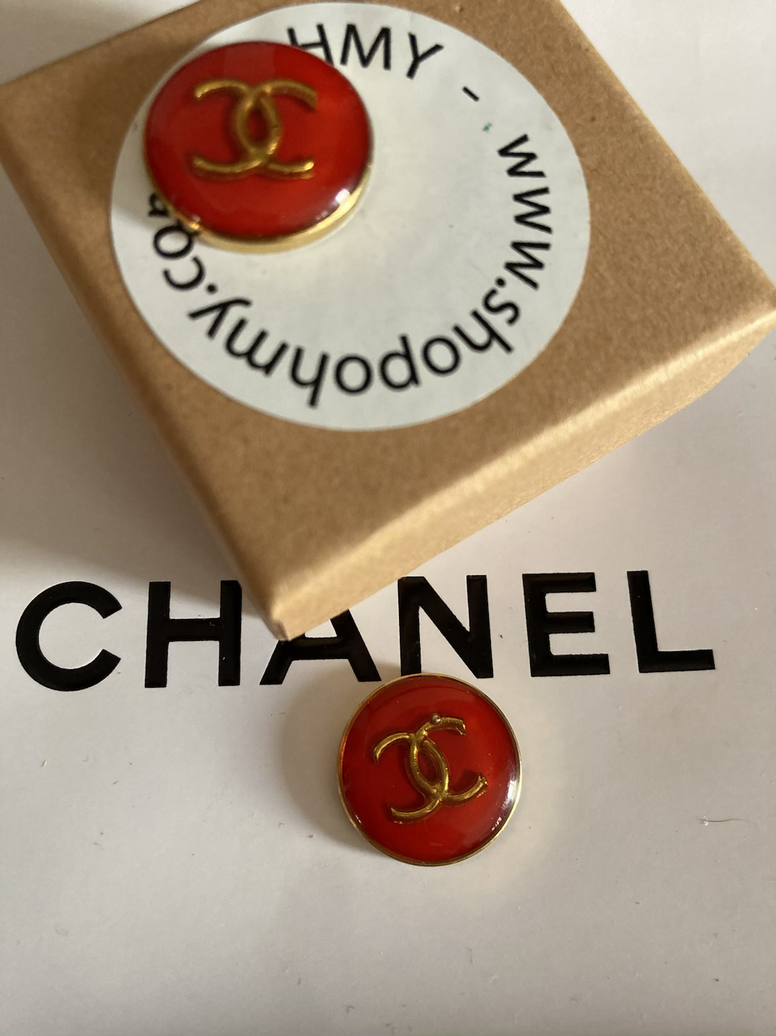 ORECCHINI TONDI ROSSO CHANEL