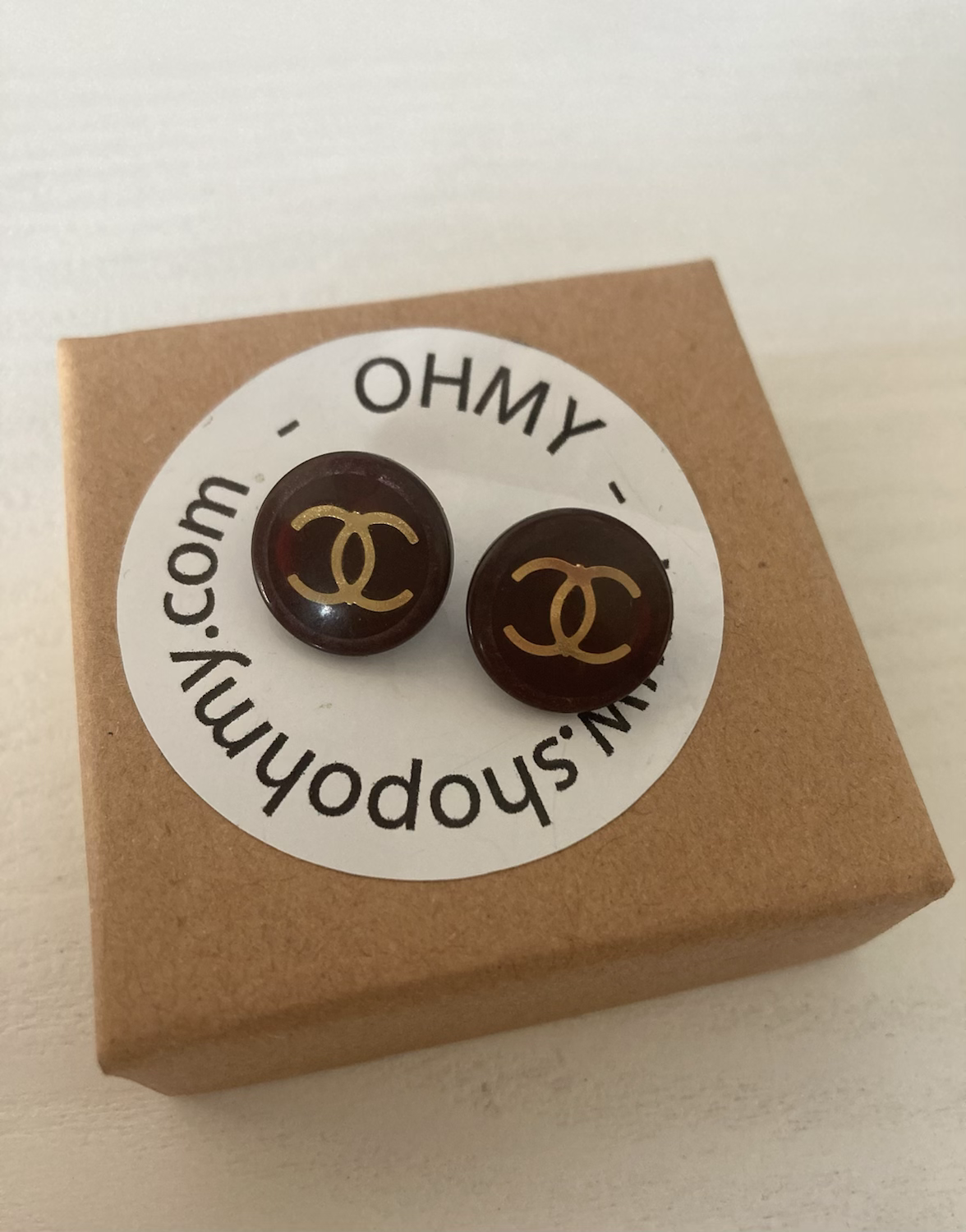 ORECCHINI TONDI CHANEL VINACCIA 