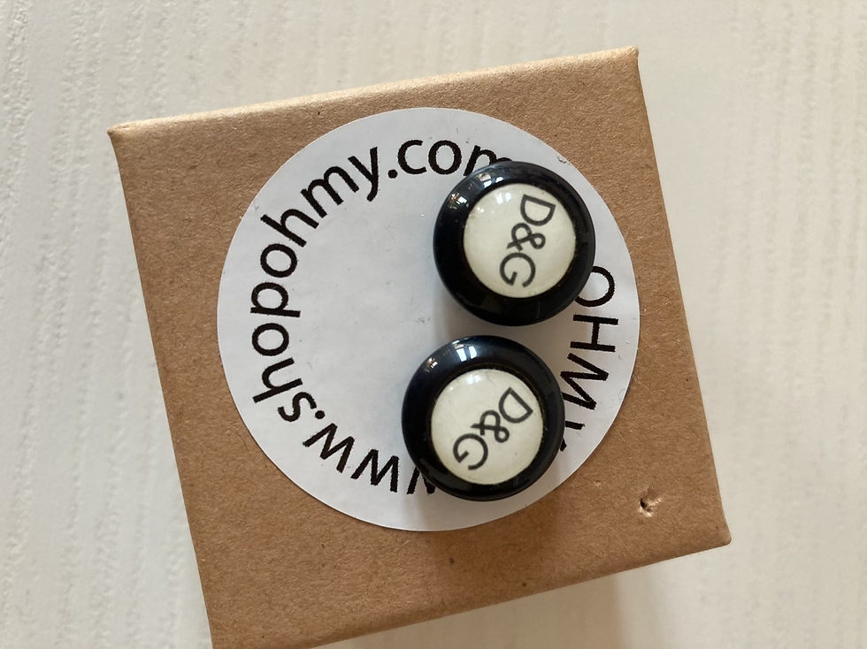 Miniatura: ORECCHINI D&G BIANCO PICCOLO