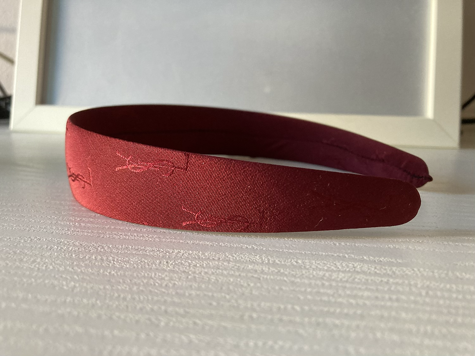 Miniatura: CERCHIETTO YSL LOGO BORDEAUX