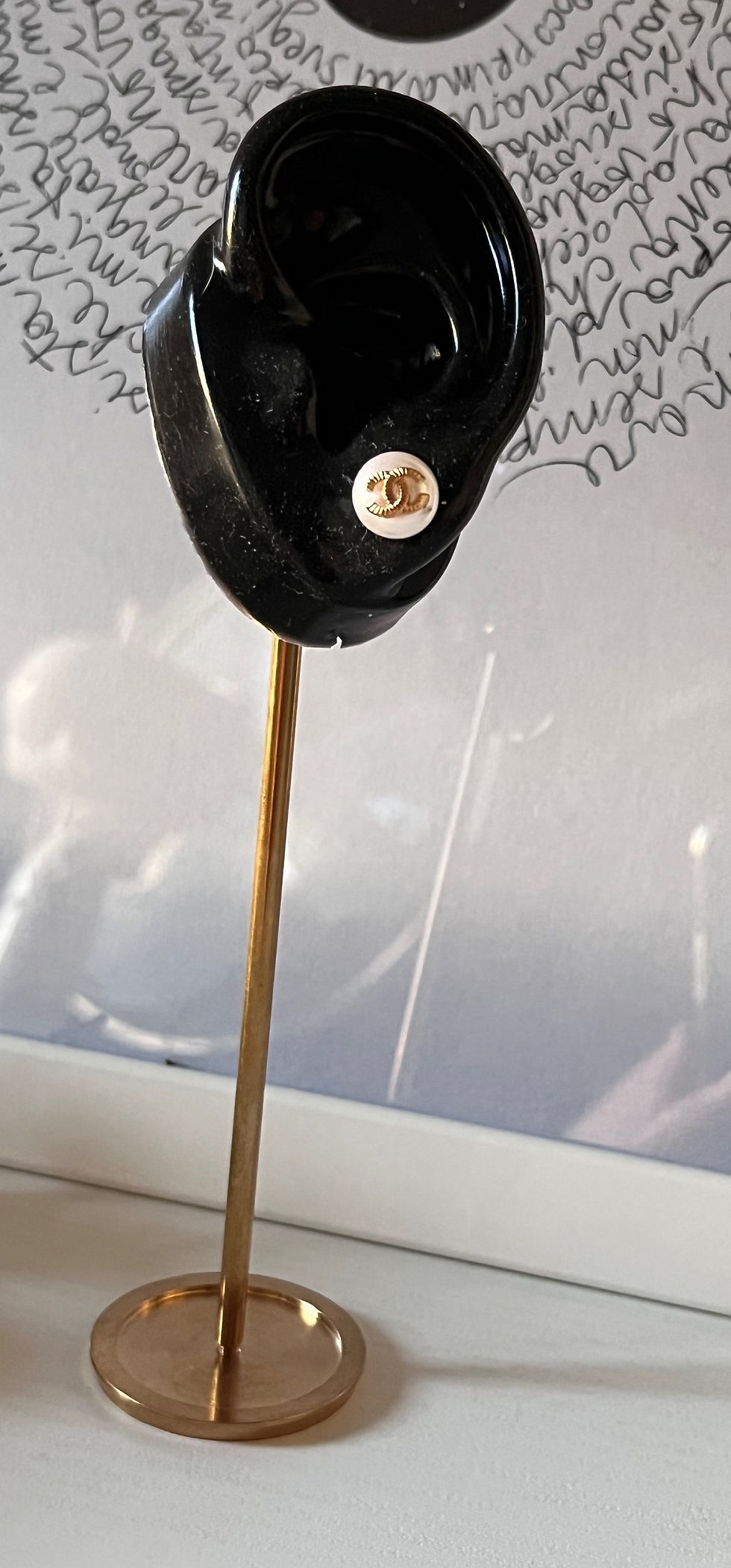 Miniatura: ORECCHINI FINTA PERLA CHANEL BIANCO/GOLD