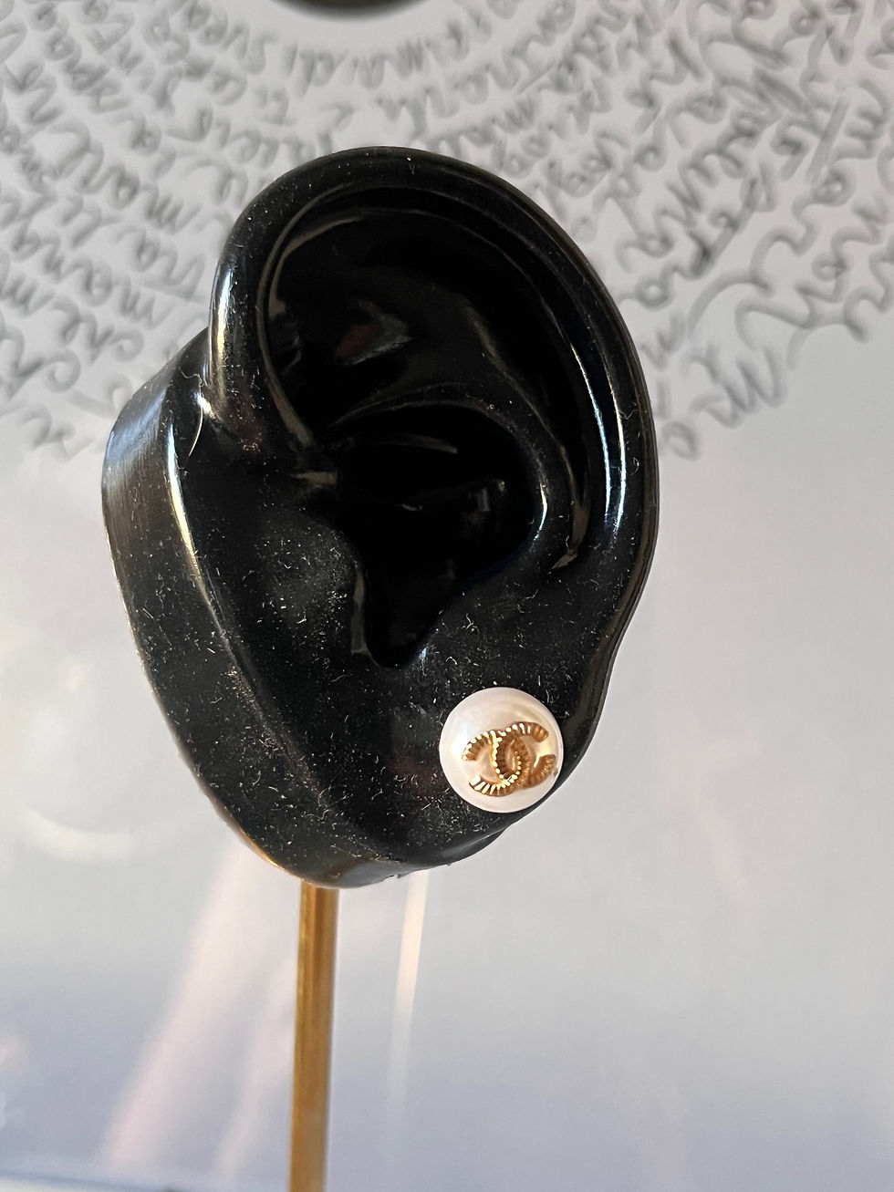 Miniatura: ORECCHINI FINTA PERLA CHANEL BIANCO/GOLD