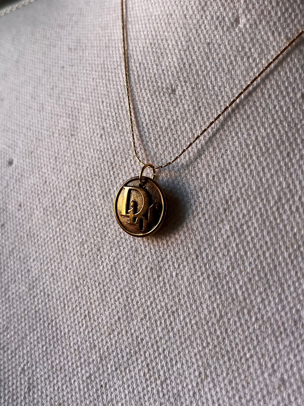 Miniatura: COLLANA CIONDOLO DIOR ORO PICCOLO
