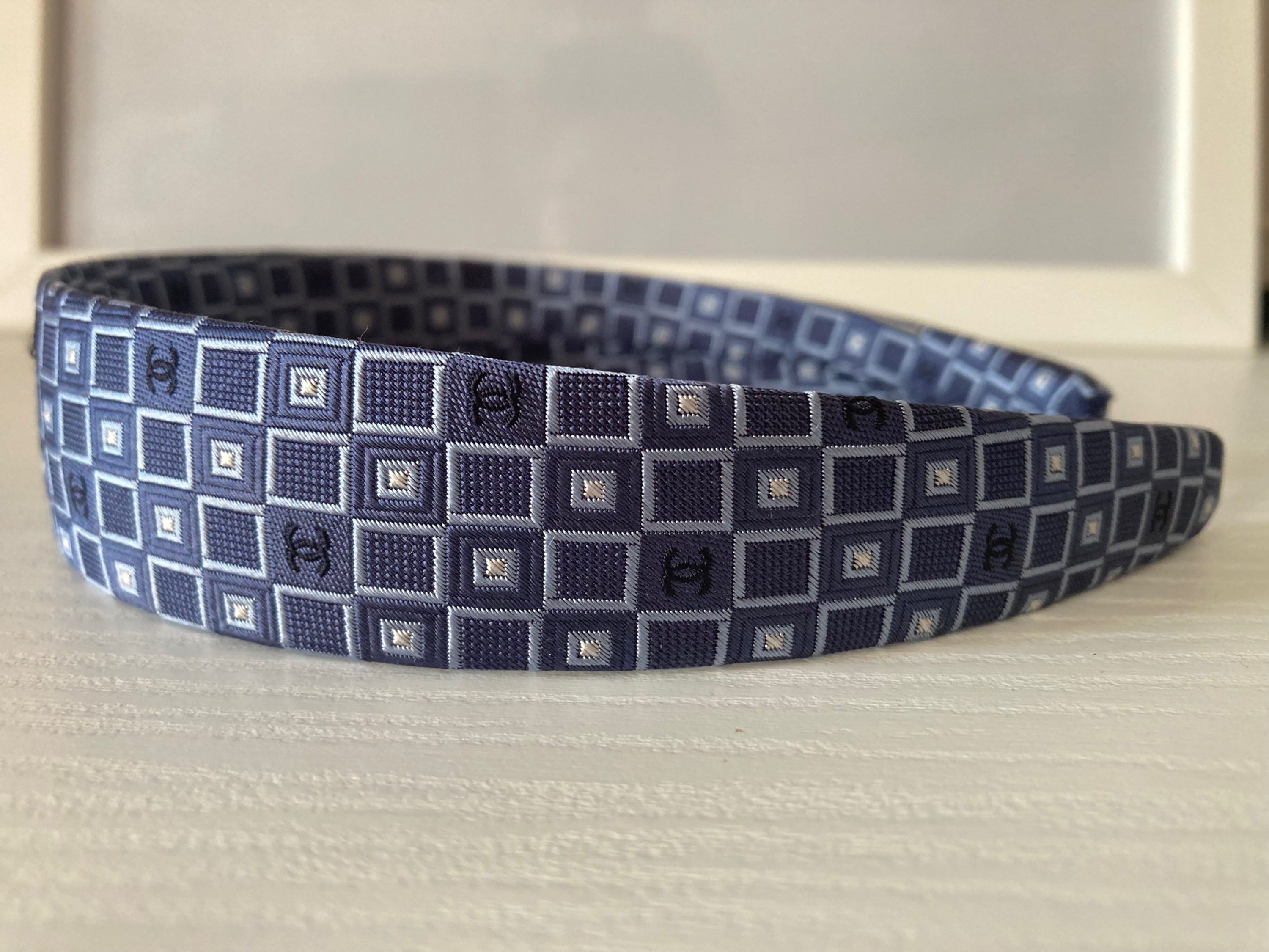 BLUE CHANEL HEADBAND