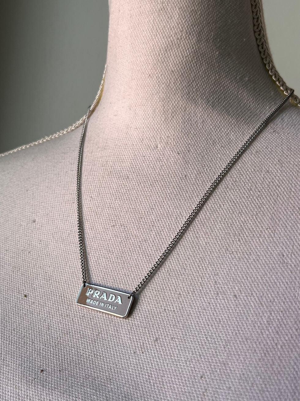 Miniatura: COLLANA REWORKED PRADA BEIGE