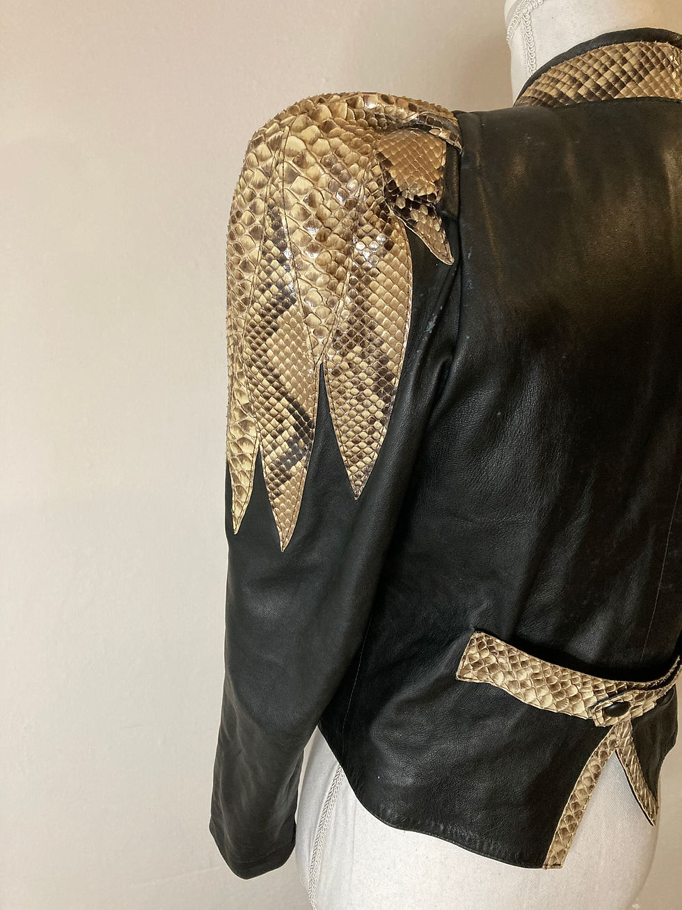 Thumbnail: ECHTES LEATHER LEATHER AND PYTHON JACKET
