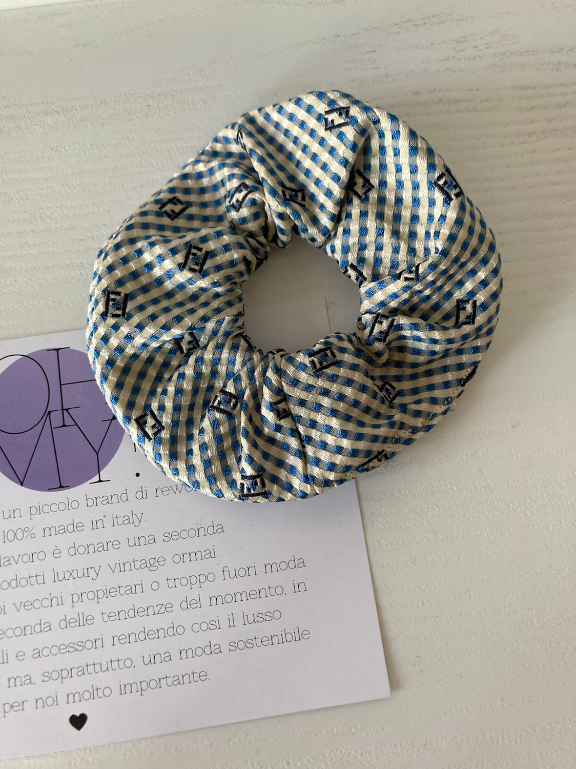 SCRUNCHIE  LOGO FENDI