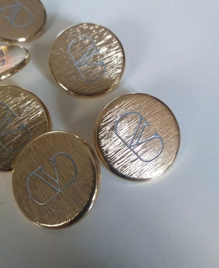 VALENTINO GOLD ROUND EARRINGS