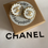 Thumbnail: CHANEL WHITE ROUND EARRINGS