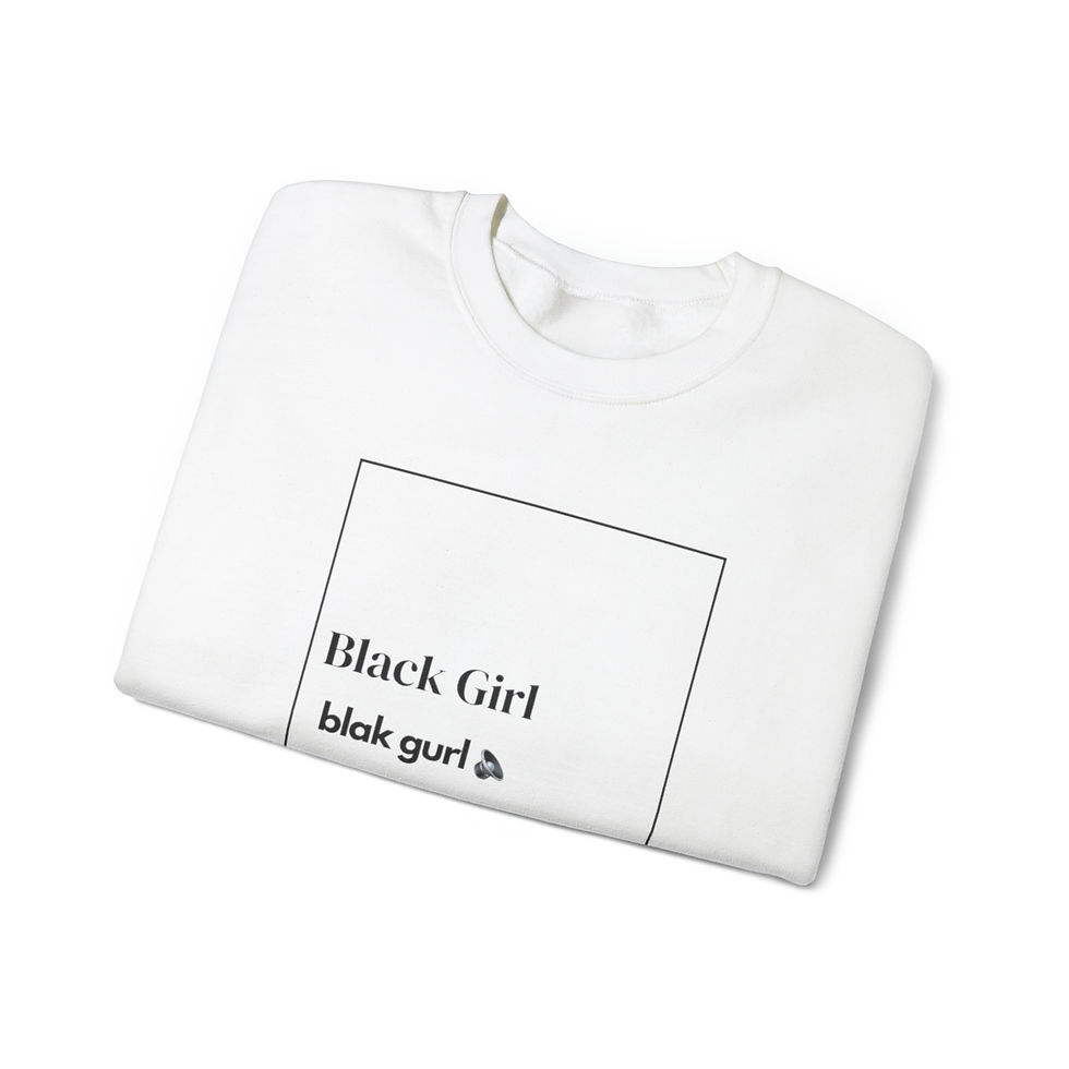Thumbnail: Black Girl noun Crewneck Sweatshirt