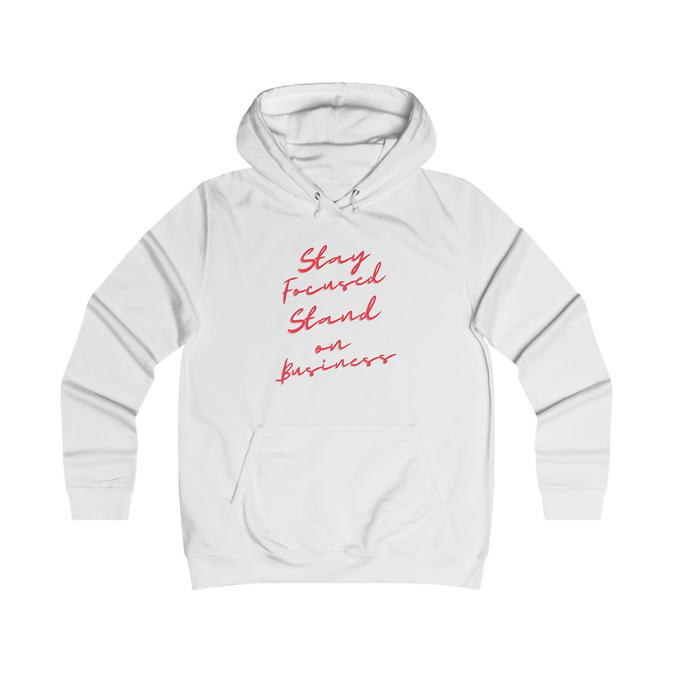 Thumbnail: Stay Focused Girlie College Hoodie