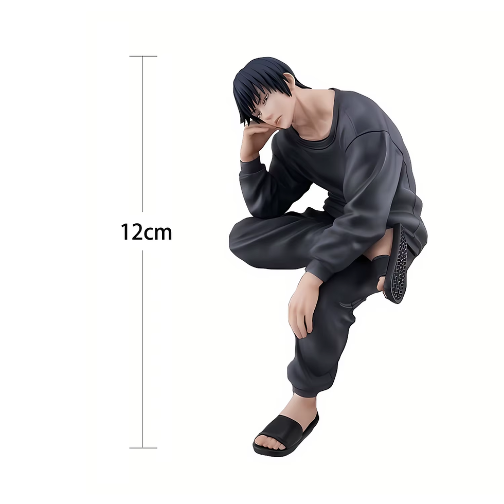 Thumbnail: Anime JJK Figure Gojo Satoru Fushiguro Toji Model Sitting Pose Action Figure Com