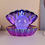 Thumbnail: Sea Shell LED Colour Changing Mood Lamp - Blue Purple Metallic