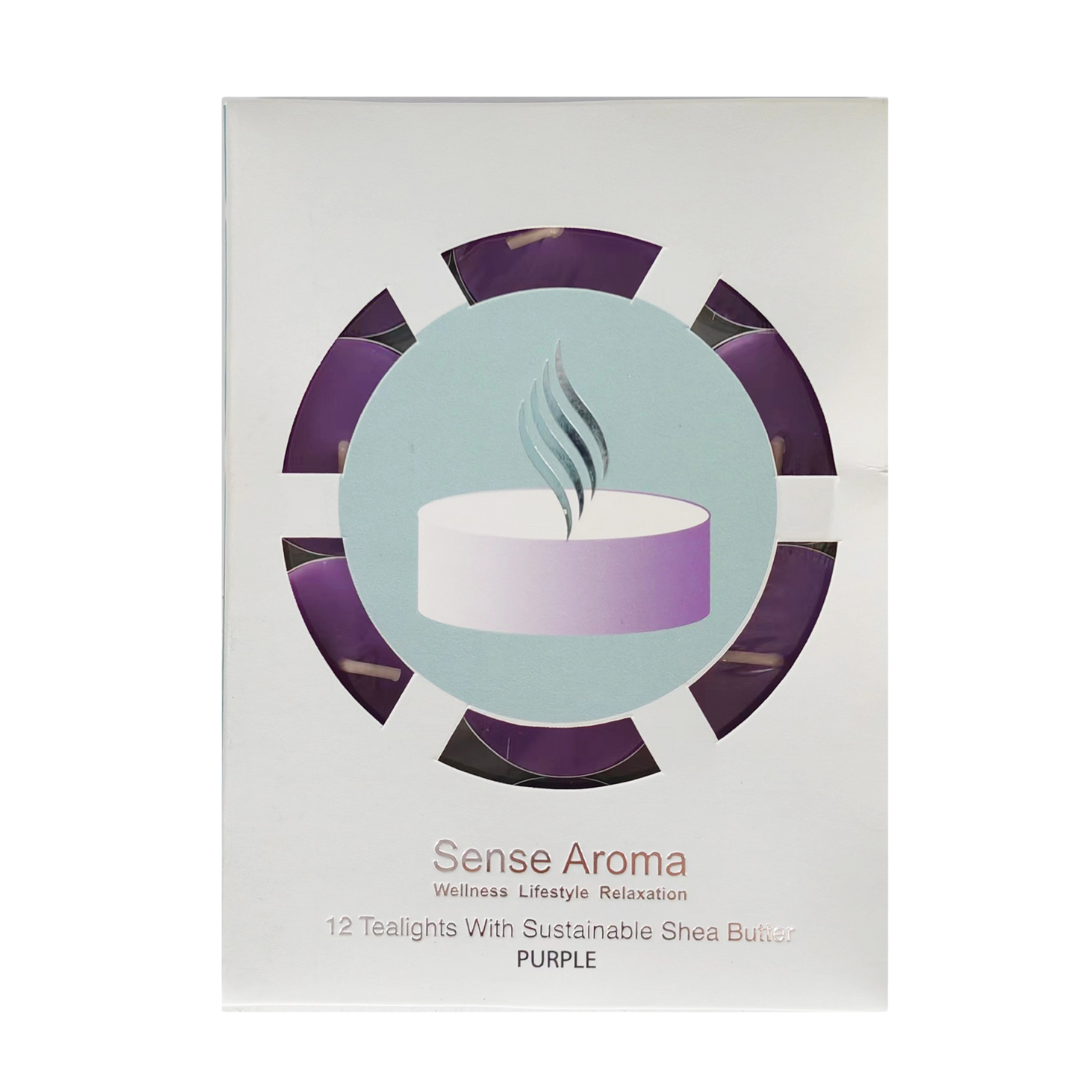 12 Pack Tealight Candles - Purple