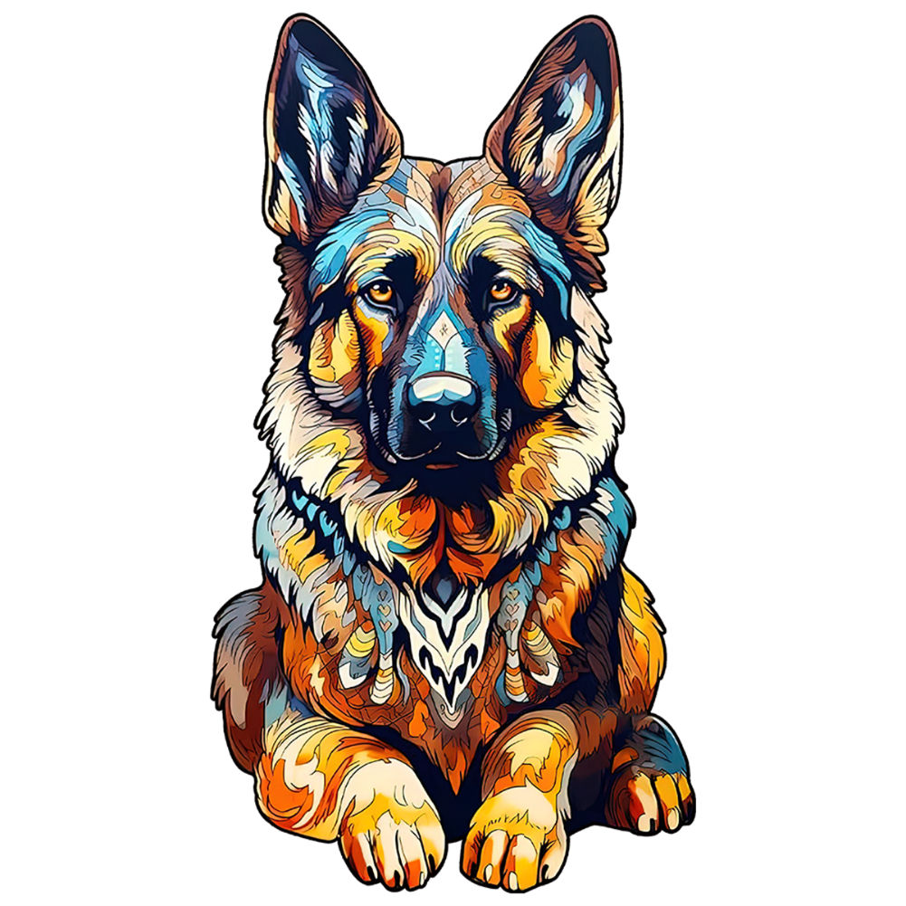 German Shepherd Wooden Puzzle - 300pcs