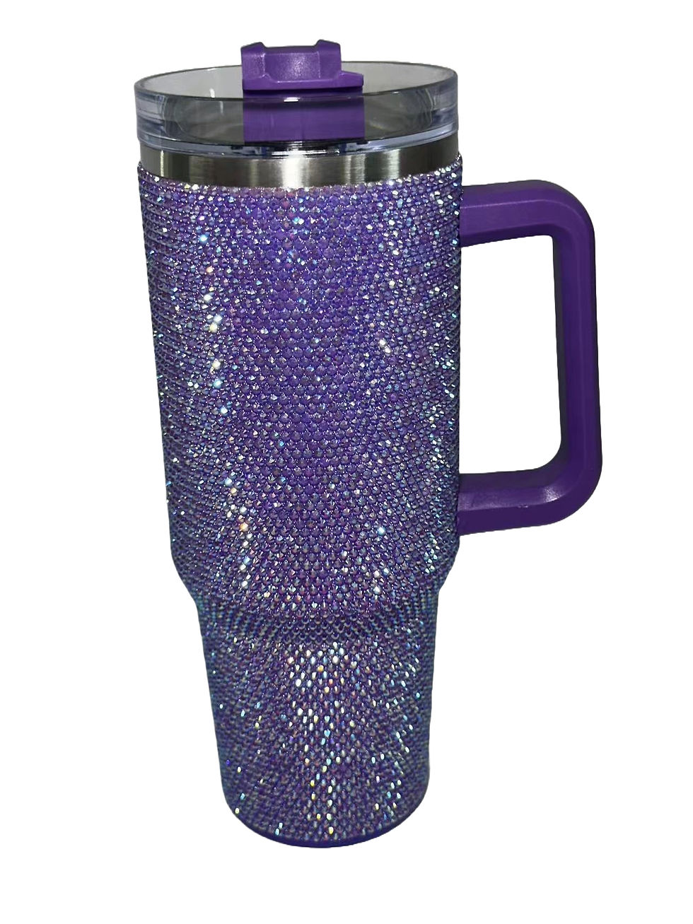 Purple Diamante Bottle