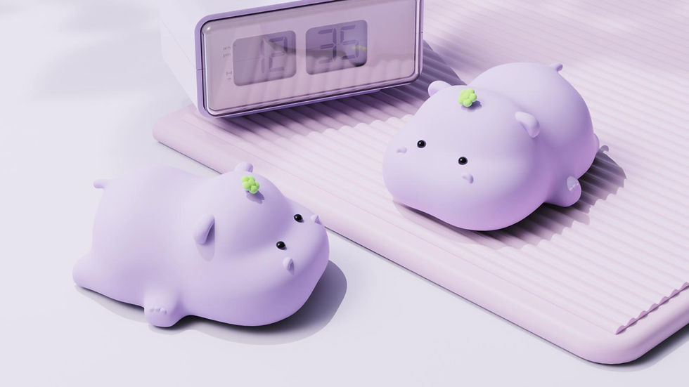 Thumbnail: Hattie The Hippo - Lumi Buddy Nightlight