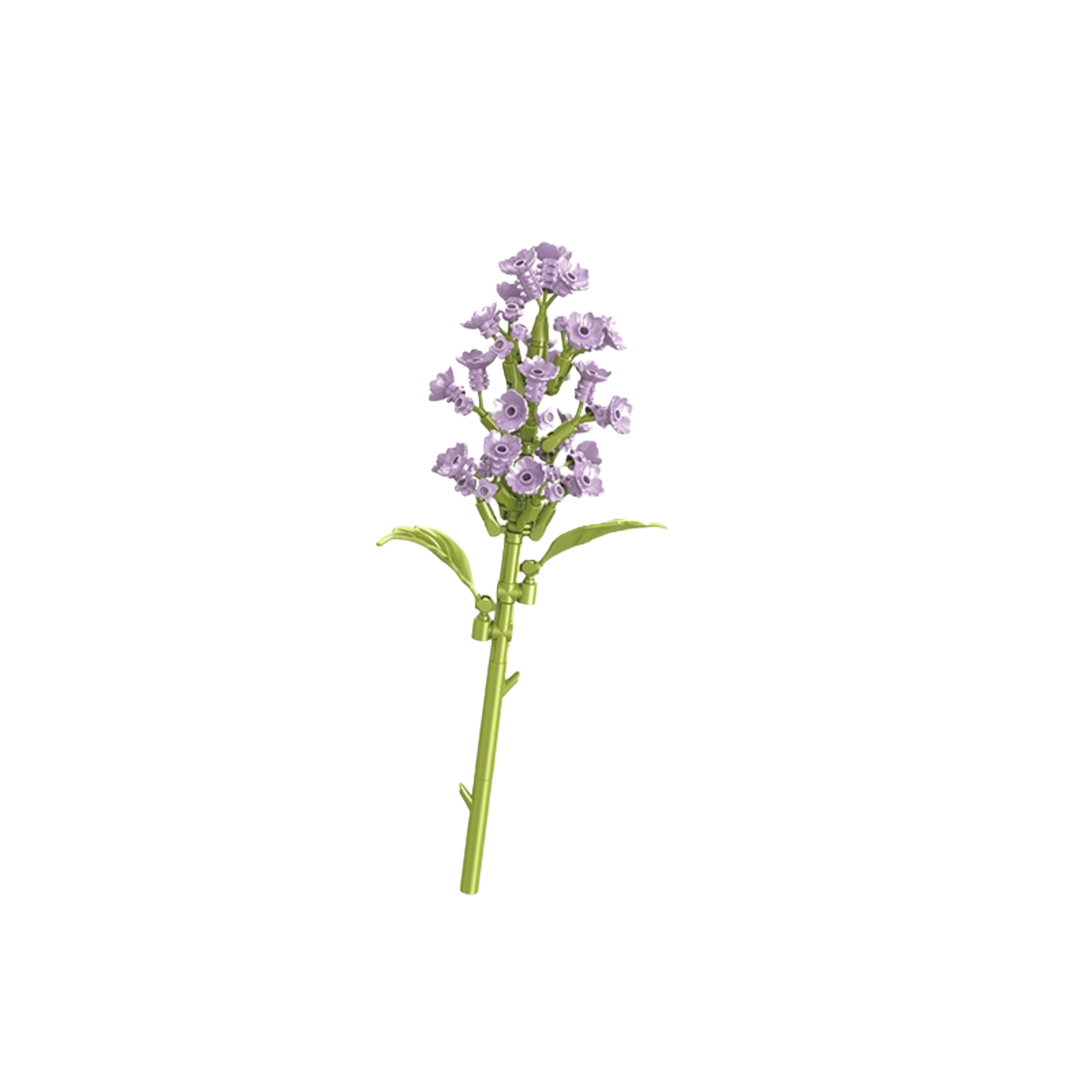 Violet 3D Puzzle Building Block Flower