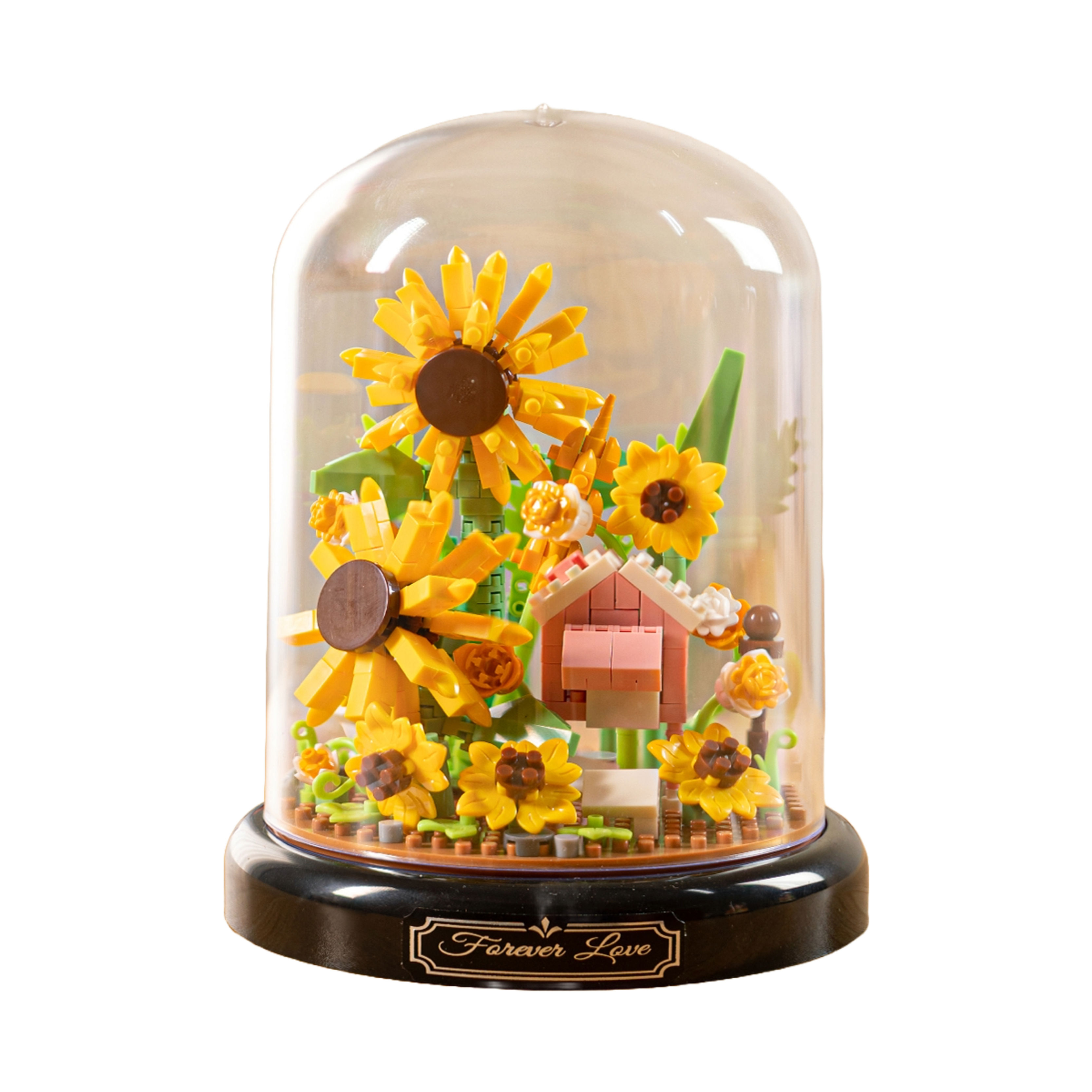 Sunflower with Cover Building Block Sets