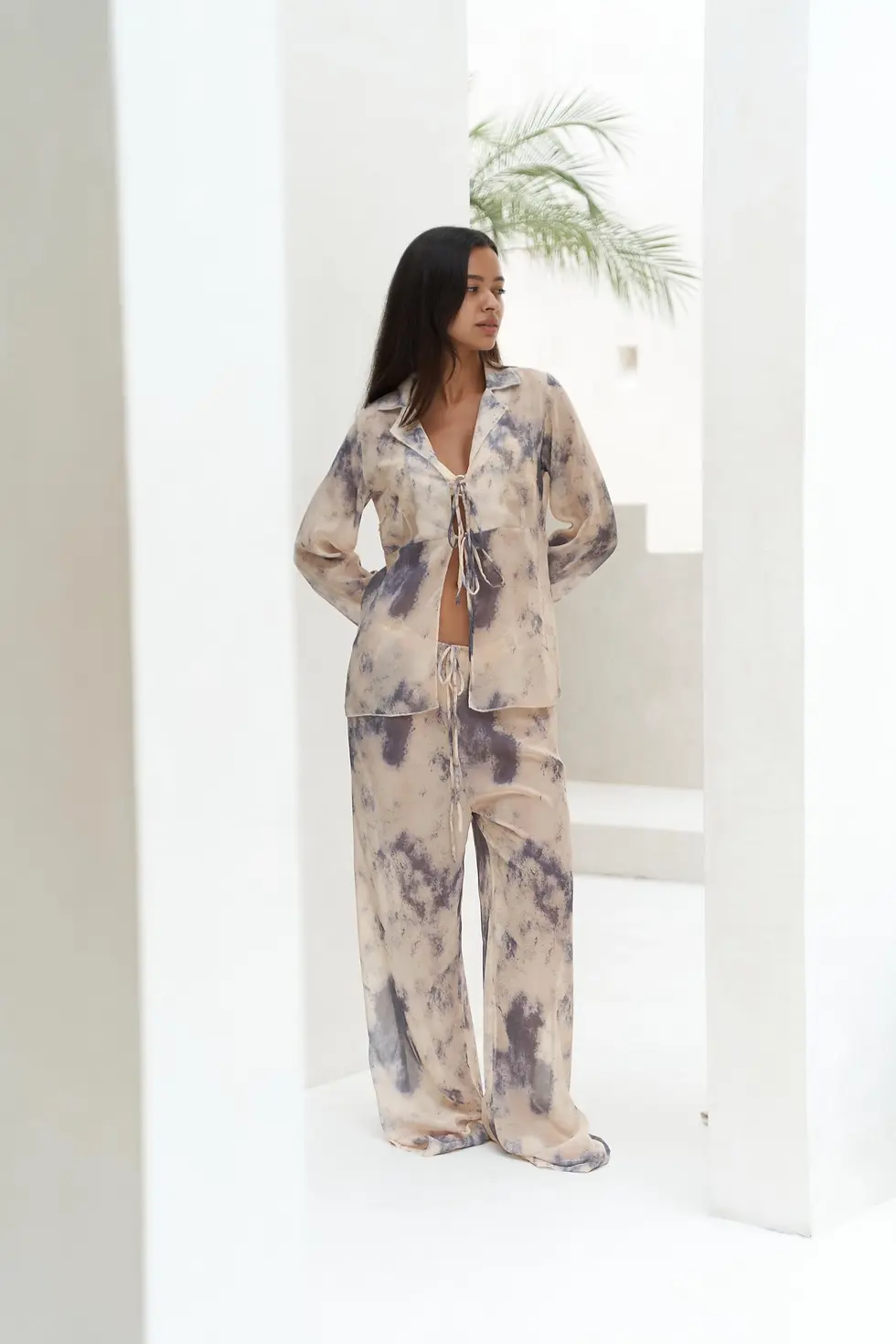 Thumbnail: Saifudin Lace-Up Detail Pants