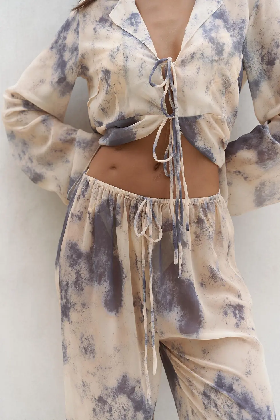 Thumbnail: Saifudin Lace-Up Detail Pants