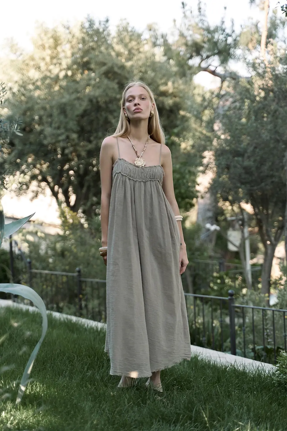 Thumbnail: Torrora Long Linen Dress