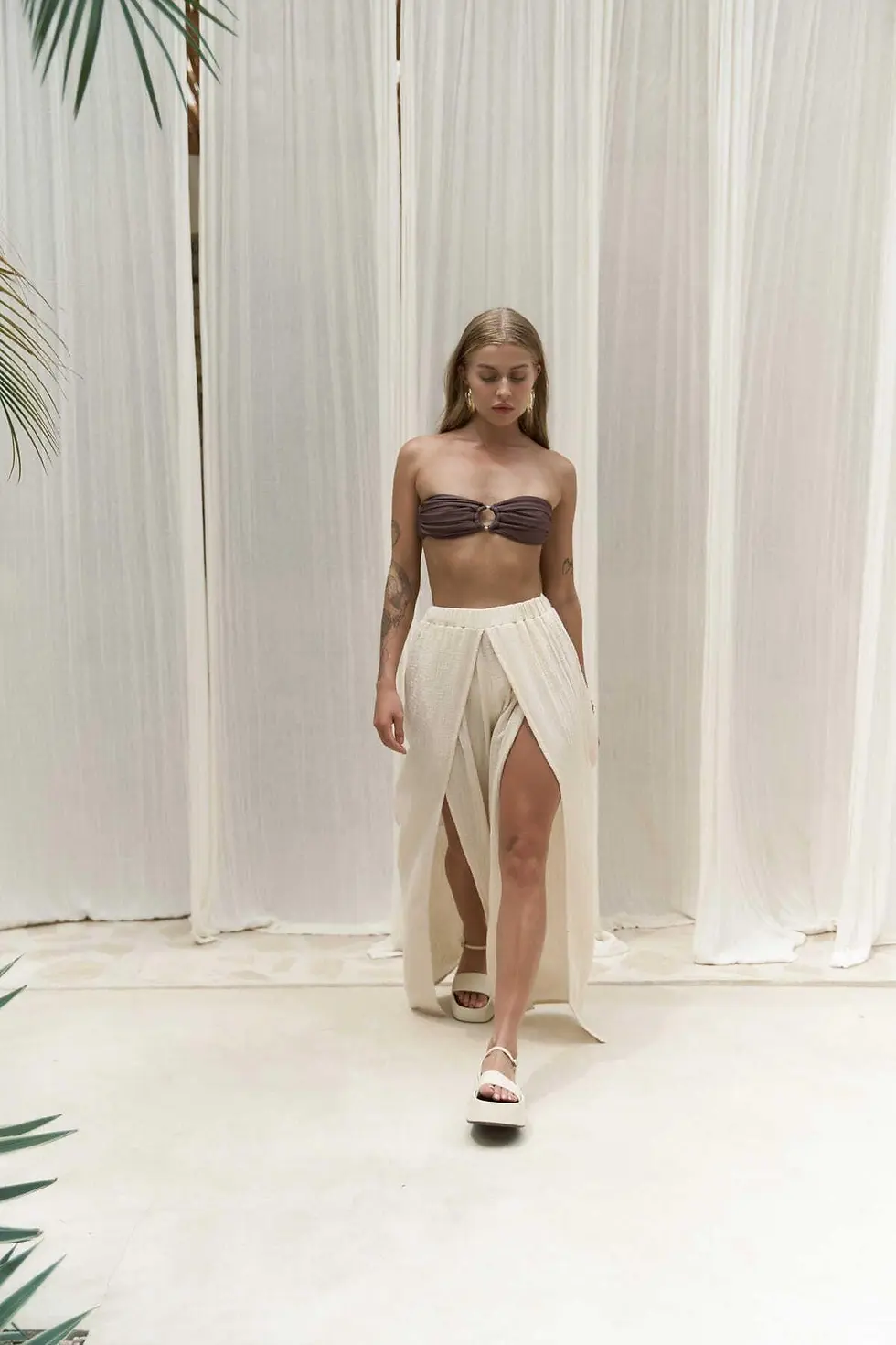 Thumbnail: Bima Slit Detailed Pants