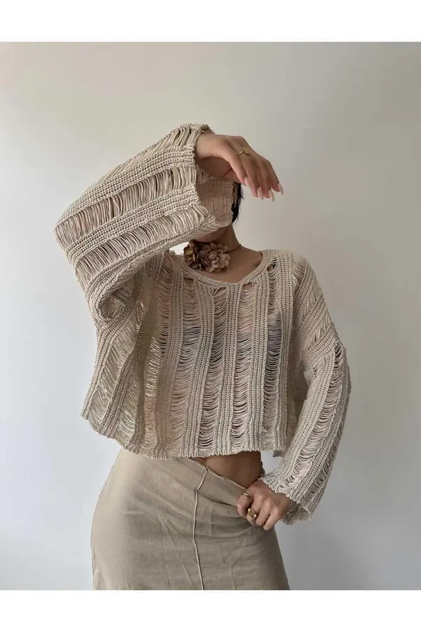 Thumbnail: Azur Knitwear Crop