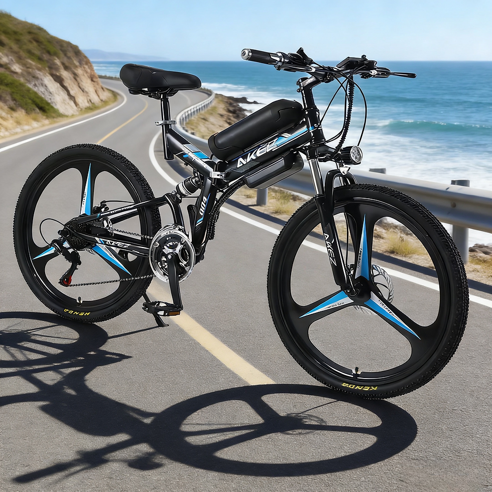 Thumbnail: Urban road electric bicycle adult leisure electric power-assisted scooter 26-inc