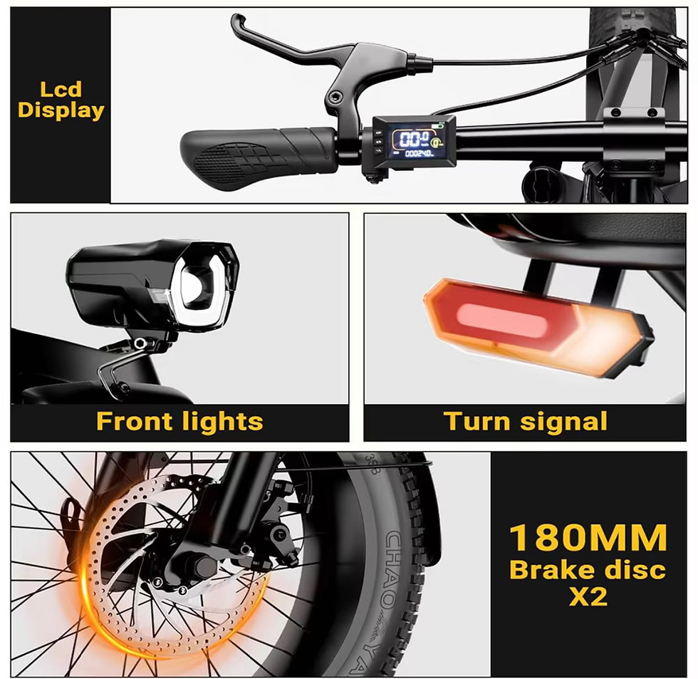 Thumbnail: 20-inch foldable parent-child riding E-BIKE. 48V13AH removable battery electric 