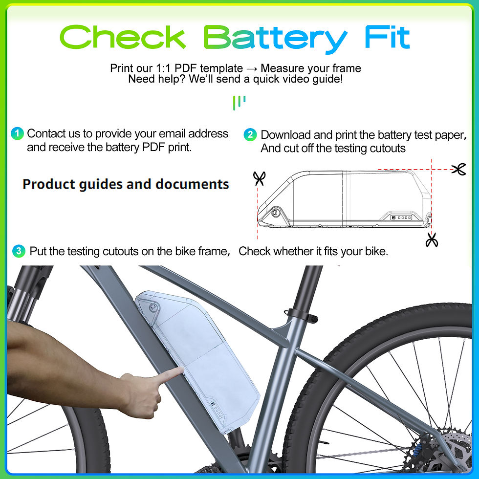 Thumbnail: [3 Day Delivery ] Electric Bike Battery 20Ah 30Ah Hailong 48V 36V 52V eBike Down