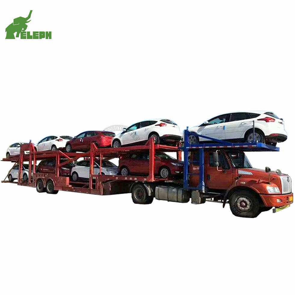 Thumbnail: Brand Heavy Duty Skeleton Type Truck 8 12 Car Carrier Semi Trailer With Tire