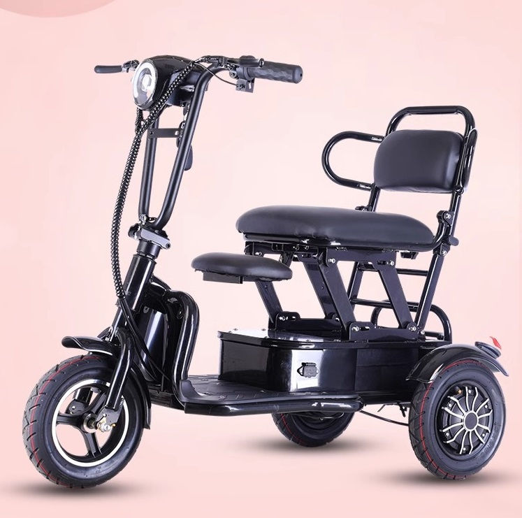 Thumbnail: Portable Lightweight Electric Tricycle Adult Foldable E-Bike Scooter with Thick 