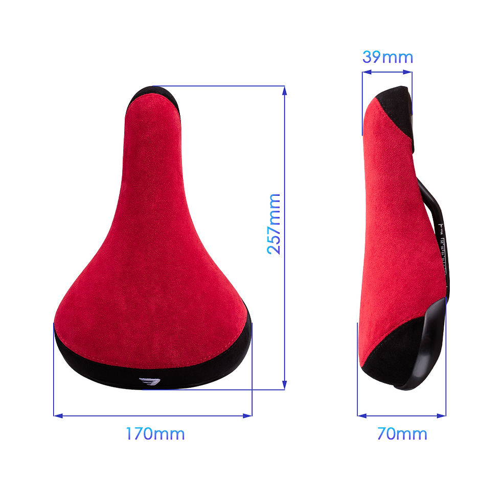Thumbnail: Funsea Bicycle Saddle Wheelie 2 Tones Colors Seat For Bicycles Flannelette Bike 