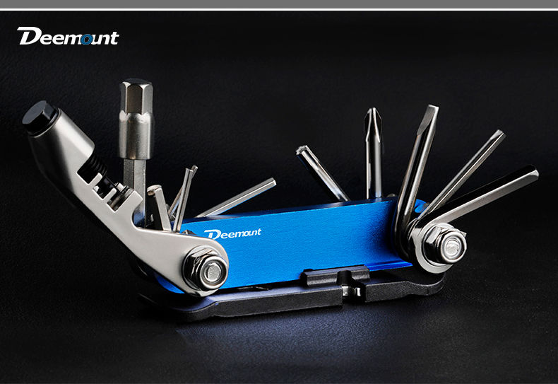 Thumbnail: Multifunctional 14 in 1 Bicycle Repair Tool Kit Alloy Steel Maintenance Tool Set